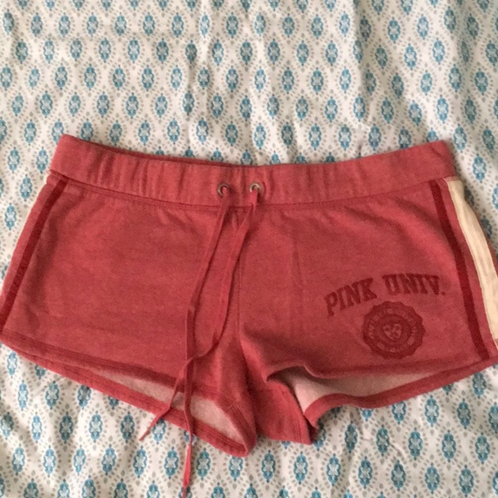 New Pink University Shorts